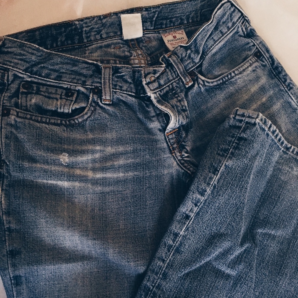 Lucky Brand light-medium wash low-rise jeans